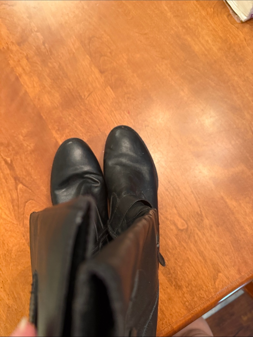 boc Black Tall Buckle Riding Boots - Picture 5 of 6